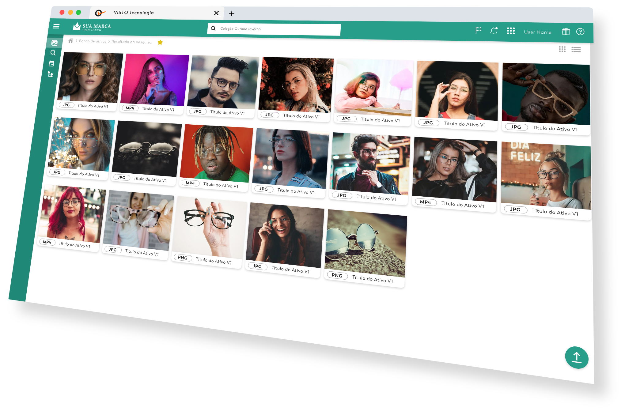 Gestão de ativos digitais. Busca de peças.