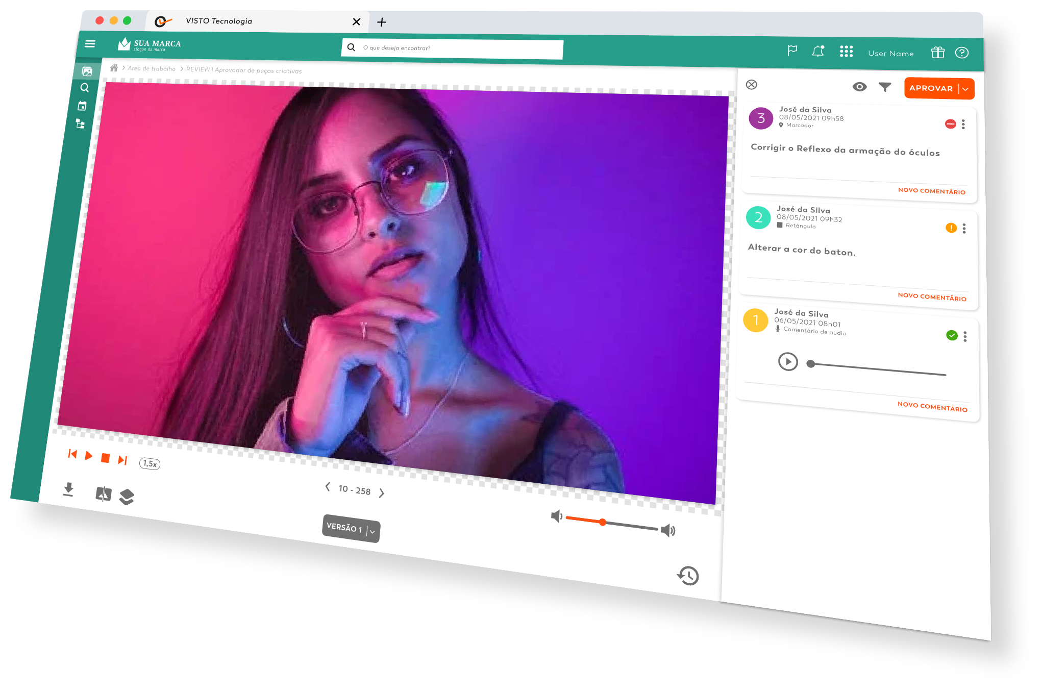 Revisão digital de peças publicidade e embalagens